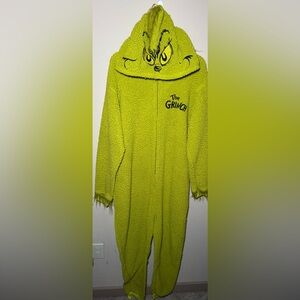 Dr. Seuss The Grinch XL Men’s Hooded One Piece Pajamas
